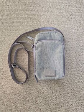 Vera Bradley Heather Gray Mini Hipster Crossbody Bag